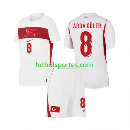 Camiseta Turquía Arda Guler 8 Niño Segunda Equipación Copa Mundo 2026 Camiseta Turquía Arda Guler 8 Niño Segunda Equipación Copa Mundo 2026